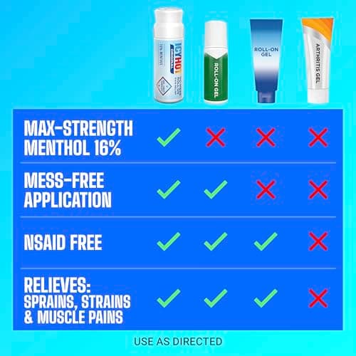 Icy Hot Original Pain Relief No-Mess Roll-On Applicator, Fast-Acting Pain Relief with Max Strength Menthol 16%, Contrast Therapy for Backaches, Joints, Muscle Strains and Arthritis, 2.5 oz — view 7