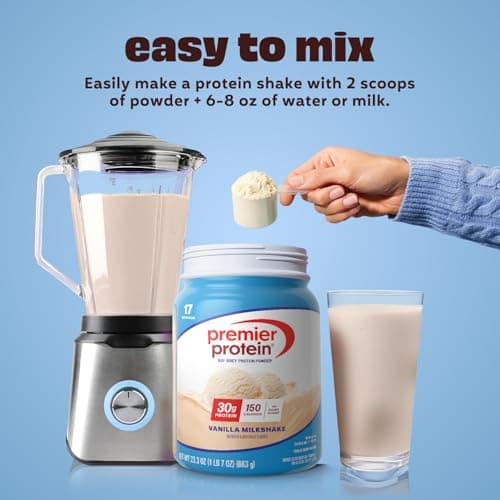 Premier Protein Powder, Vanilla, 100% Whey, 30g High Protein, 17 Servings — view 2