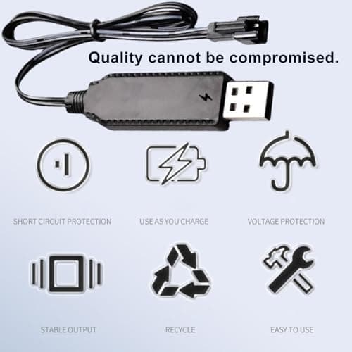 3.7V USB Charging Cord with SM2.0 2P Plugs and Smartest IC for Lithiums Batteries and Electronic Devices USB Cable — view 5