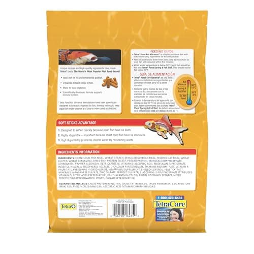TetraPond Koi Vibrance Soft Sticks, Floating Pond Fish Food for Koi Fish and Ornamental Goldfish, 2.42 lbs — view 4
