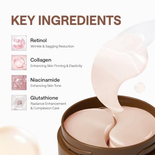 MEDIHEAL 95% Retinol & Collagen Under Eye Patches, Wrinkle Care (60 Count) — view 3