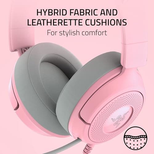 Razer Kraken Kitty V3 X Wired Gaming Headset, Kitty Ears, Pink — view 6