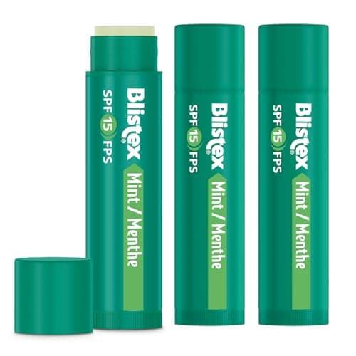 Blistex Medicated Mint Balm 3 Count, 0.15oz Ea. - Soothes and Protects - Advanced Medicated Lip Care for Dry, Chapped Lips, Specialized Solutions for Healthy Lips - SPF 15 Sun Protection — view 3
