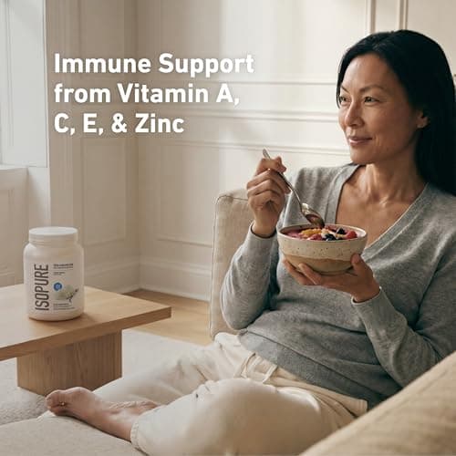 Isopure Zero Carb 100% Pure Whey Isolate Protein Powder, Lactose Free, Gluten Free, with Vitamins, Creamy Vanilla, 25g Protein Per Serving, 1 Lb, 15 Servings (Packaging May Vary) — view 4