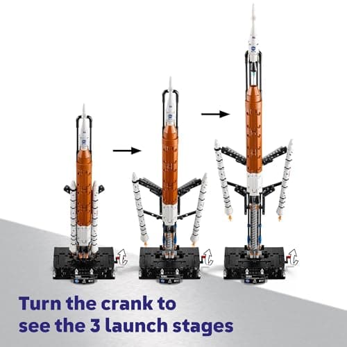 LEGO Technic NASA Artemis Space Launch System Rocket Building Toy for Boys & Girls - STEM Learning & Space Toy W/3-Stage Launch Function for Kids, Ages 9+ - Idea for Birthdays - 42221 — view 2