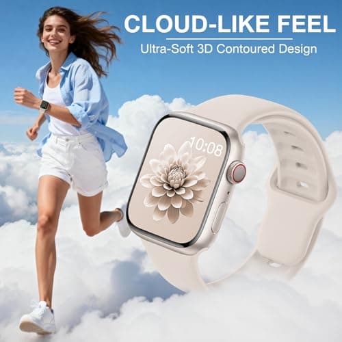 10 Pack Silicone Sport Bands Compatible with Apple Watch Band Women Men — view 4