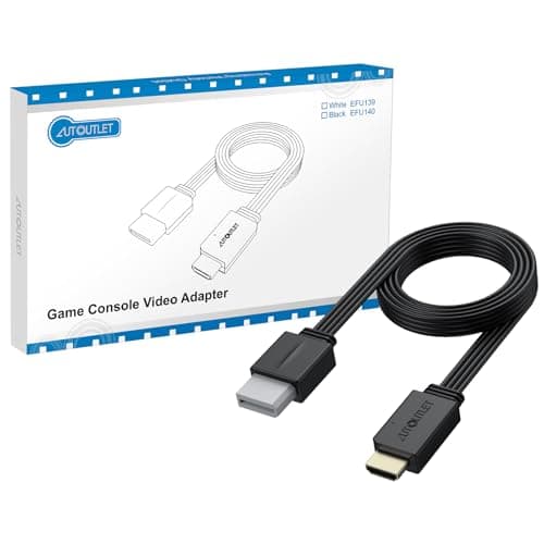 AUTOUTLET Wii to HDMI Converter 1080P 5ft/150cm for Full HD Device, Adapter with HDMI male cable Output Compatible with Wii & Wii U, HDTV, Monitor-Supports Alli Display Modes 720P — view 6