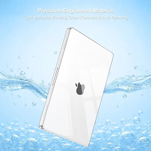 MOSISO Compatible with MacBook Pro 14 inch Case M5 2026 M4 M3 M2 M1 2025-2021 A3427 A3426 A3434 A3112 A3185 A3401 A2918 A2992 A2779 A2442, 4 in 1 Kit Protective Hard Shell Case Cover, Crystal Clear — view 2