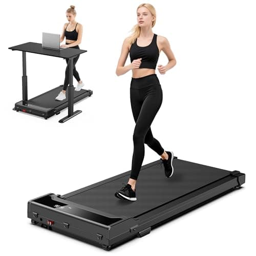 Walking Pad Treadmill for Home - Under Desk Walking and Running with Remote Control Portable Electric Machine Adjustable Slim Compact with 0.6-4.0MPH Modes Max up 265 Lbs for Home Office