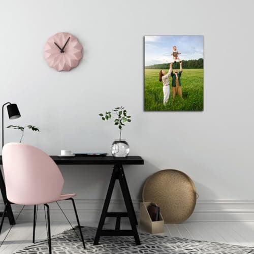 Create Personalized Wall Art with Your Photo on Canvas 11" X 14"- Custom Canvas Prints for Family - Personalized Canvas Pictures for Wall to Print Framed