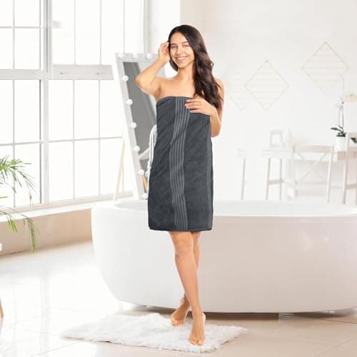 Utopia Towels Premium 100% Combed Ring Spun Cotton Bath Towels, Ultra Soft and Highly Absorbent, 27 by 54 inches, Large Bath Towels, 4 Pack, Grey — view 6