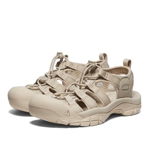 KEEN Women's Newport H2 Closed Toe Water Sandals, Monochrome/Safari, 7 — view 3