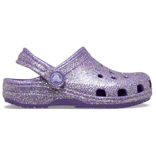 Crocs Unisex Kids Classic Glitter Clogs (Little Kid/Big Kid) Purple 13 Little Kid Medium