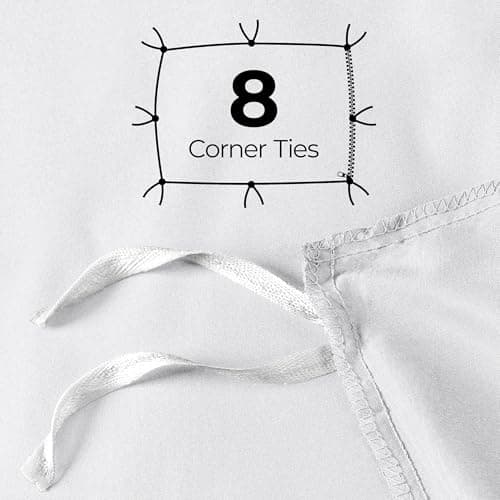 Utopia Bedding Duvet Cover Queen Size Set with Pillow Shams - Comforter Cover with Zipper Closure, 90X90 Inches & Pillow Shams 20X26 Inches (White) Comforter Not Included — view 3