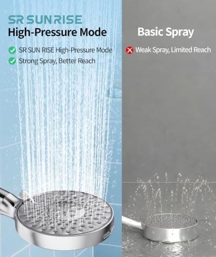 Filtered Shower Head with Handheld, High Pressure 9 Spray Mode Chrome Showerhead with Filters,Detachable Shower Head,Water Softener Filters Beads for Hard Water -Remove Chlorine — view 6