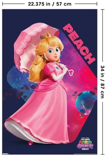Nintendo The Super Mario Galaxy Movie (2026) - Peach Pose Wall Poster, 34L" x 22.4W", Unframed Version — view 2