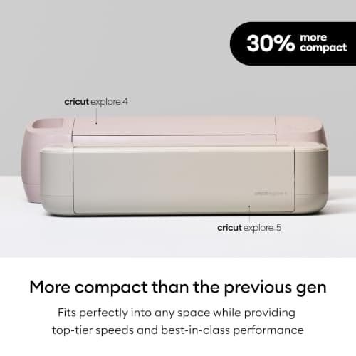 Cricut Explore® 5 Essential Bundle + Digital Content, Taupe - Precise Cutting Machine - Works with 100+ Materials - Sleek, Simplified Design - Includes Supplies for 65 Projects + Bonus Digital Content — view 6