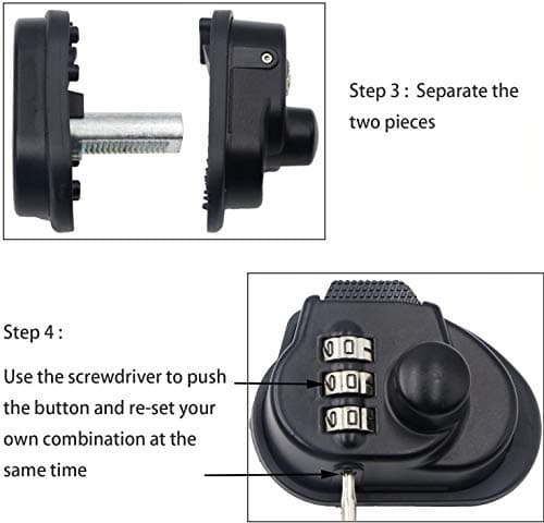Mizzuco Trigger Lock 3 Digit Combination Gun Lock (3Pcs) — view 4