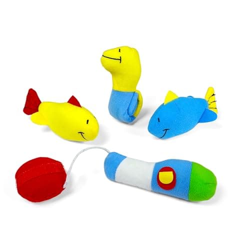 Baby GUND Play Soft Collection, My First Tackle Box 5-Piece Plush Playset with Rattle, Squeaker and Crinkle Plush Toys, Sensory Toy for Babies and Newborns, 8” — view 4