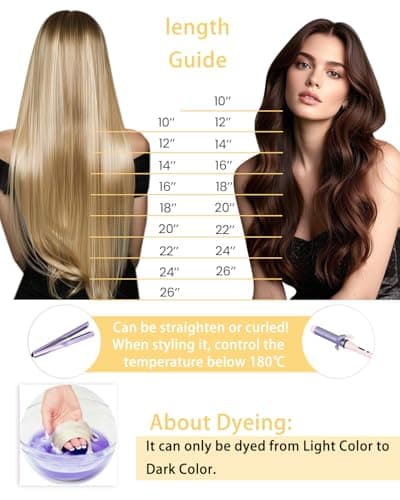 Hetto Nano Hair Extensions Real Human Hair Platinum Blonde 50g 50s 16 Inch — view 3