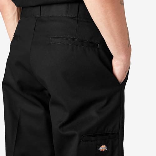 Dickies Mens Men's Loose Fit Double Knee Twill Work Utility Pants, Black, 42W x 32L US — view 9