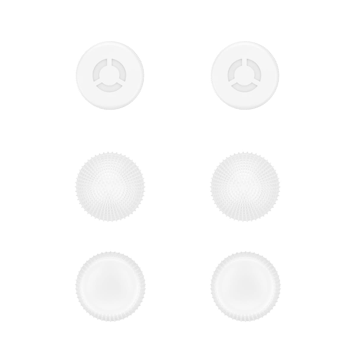 Lenovo Tapas para Joystick (6 Piezas, 3 Estilos - Cóncavas, Esféricas, Cilíndricas, Material Silicona) Compatibles con Legion Go 2 y Legion Go S – Color Blanco Glaciar