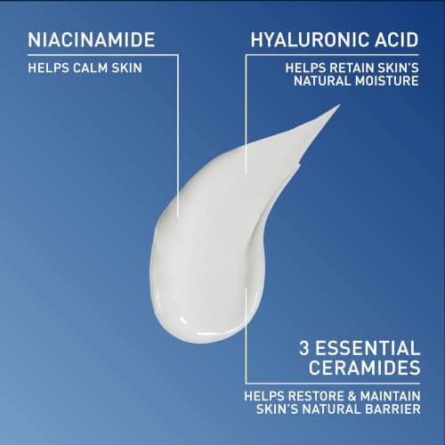 CeraVe PM Facial Moisturizing Lotion, Night Cream with Hyaluronic Acid and Niacinamide, Ultra-Lightweight, Oil-Free Moisturizer for Face, 3 Ounce — view 3