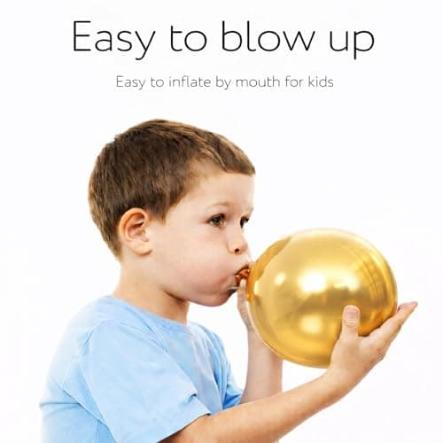 5 Inch Metallic Balloons (100 Pack) – Assorted Shiny Latex Party Balloons for Birthday, Baby Shower, Wedding & Event Decorations – Air & Helium Compatible — view 5