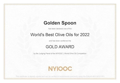 Golden Spoon Premium Extra Virgin Olive Oil 3L - Gold Medal Winner - Low Acidity (0.18%) – Cold Pressed from Chemlali olives (a traditional Tunisian variety), Rich in Polyphenols – Smooth, Fruity Taste - 100% Pure & Natural - 0% Cholesterol - Mediterranean Quality - Support Local Canadian Business – Everyday Use — view 3