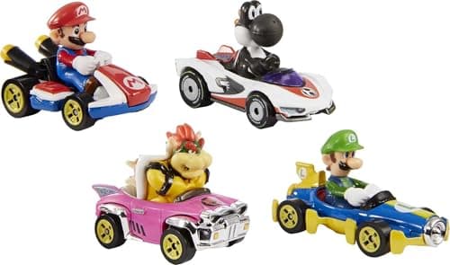 Hot Wheels Mario Kart Set of 4 Die-Cast Toy Cars — view 2
