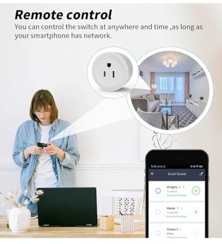 HapIntlNex Smart Plug, WiFi Outlet Compatible with Alexa & Google Assistant, Smart Outlet 16A/2200W Max, Smart Home Automation, APP Remote Control, Timer&Schedule, 2.4G Wi-Fi Only, 2 Pack — view 4