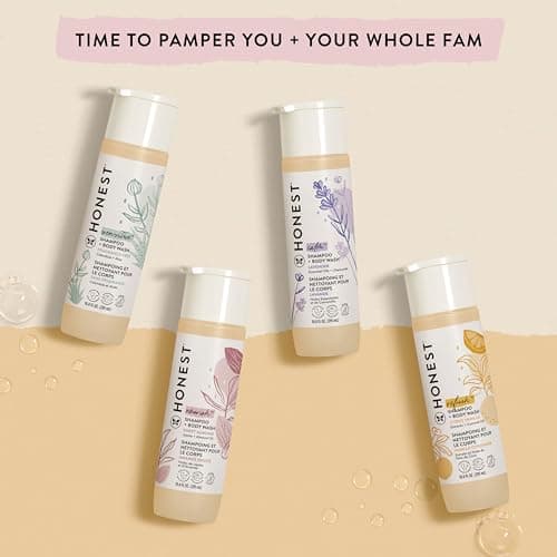 The Honest Company 2-in-1 Cleansing Shampoo Body Wash Gentle for Baby, Naturally Derived Tear-free Hypoallergenic Sweet Almond Nourish 10 fl oz — view 6