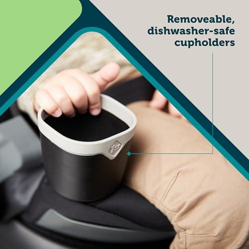 Safety 1st Turn and Go 360 ST Rotating All-in-One Convertible Car Seat, SafetySwivel Technology, SecureTech Installation, 3-in-1 Rear-Facing, Forward-Facing, Booster, 5-100 lbs, Skyline — view 3