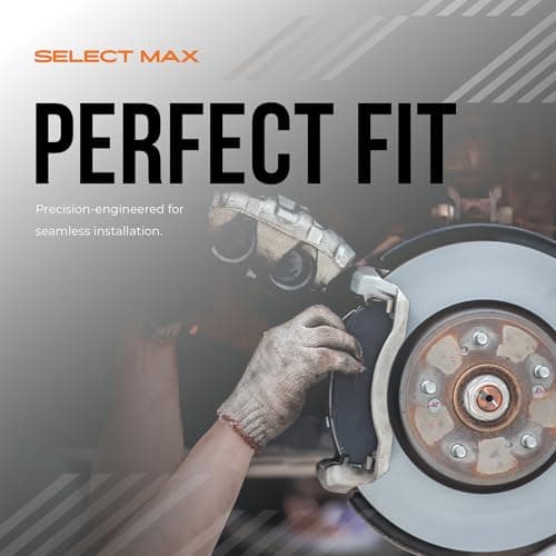 Max Advanced Brakes - SelectMAX Rear Brake Pads for 2021-2023 Ford F150, Carbon Ceramic Rear Brake Pads, Hardware Included, Everyday Driving, Low Dust, Quiet — view 4