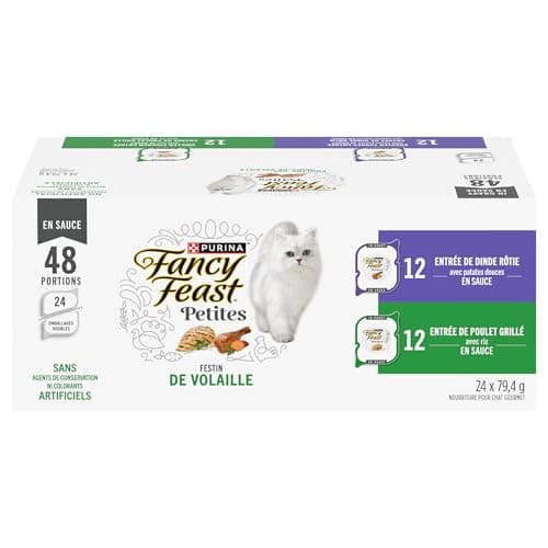 Fancy Feast Petites Wet Cat Food, Poultry Favourites 24C Variety Pack - 79.4 g x 24 Tub (1 Pack) — view 2