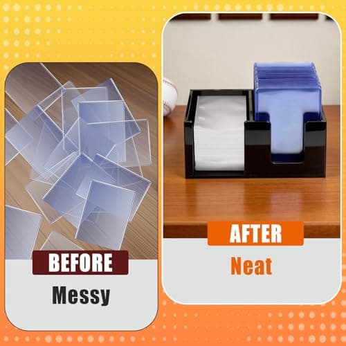 tutata Acrylic Toploader Holder and Penny Sleeve Holder, Top Loader Storage Box — view 5