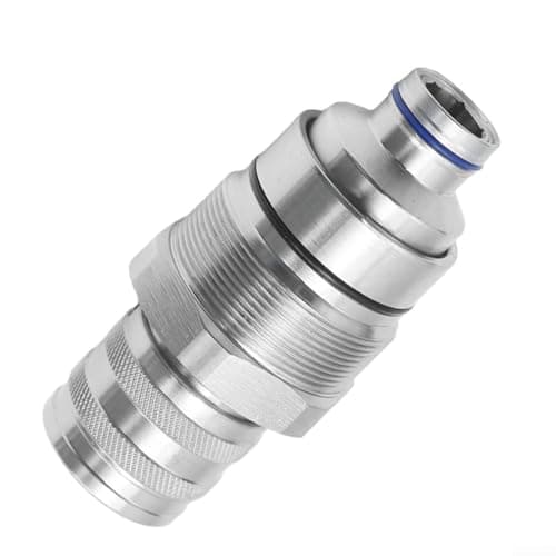 Female Flat Face Hydraulic Coupler for Bobcat Skid Steer Loader 333E 332E 329E 328E 326E Replaces 7246802 T40647 4FH08F Heavy Duty Metals Fitting — view 2