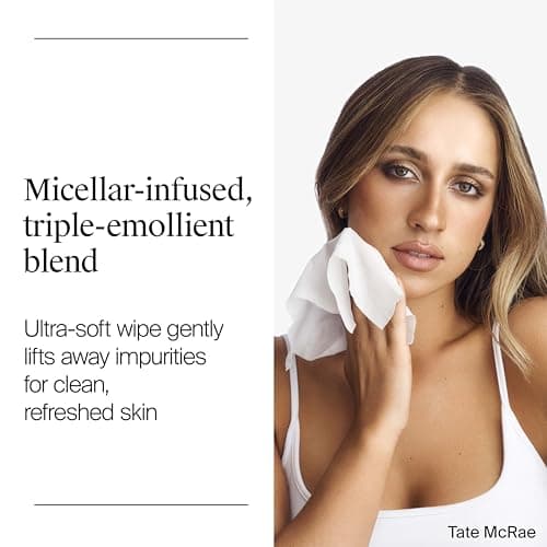 Neutrogena Makeup Remover Towelettes for Face with Micellar Water Daily Alcohol-Free Gently Removes Oil Dirt and Waterproof Makeup in a Simple Fully Plant-Based Cloth, 25 ct — view 2