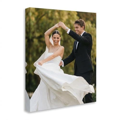 IUI Custom Canvas Prints with Your Photos - Personalized Pictures to Stunning Framed Canvas Wall Art Ideal for Home Decor Gifts Keepsakes for Family Baby Couple Boyfriend Girlfriend Pet (8"L x 10"W)