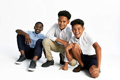 French Toast Boys' Expandable Collar Button Down Dress Shirt with Long Sleeves, White, 12 — view 9