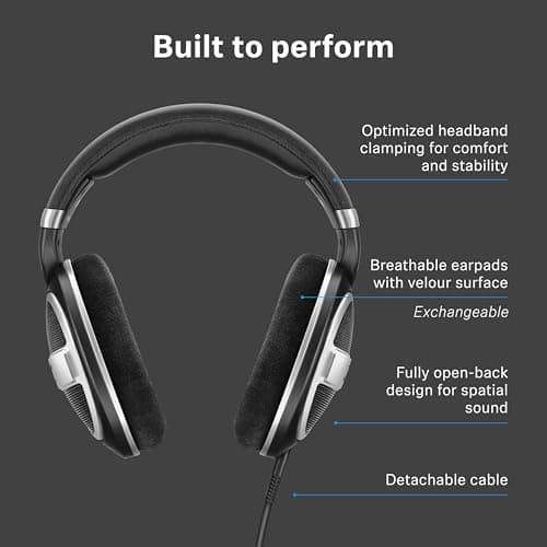 Sennheiser HD 599 SE Around Ear Open Back Headphone (Renewed) — view 8