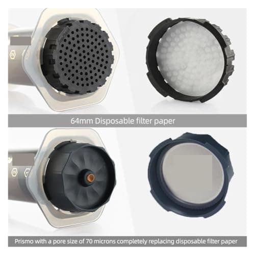 UMHZRWPCRJ Espresso Coffee Maker Portable Press barista tools Coffee Pot Press Drip Coffee Machine Filters Paper 64mm(1pcs prismo) — view 2