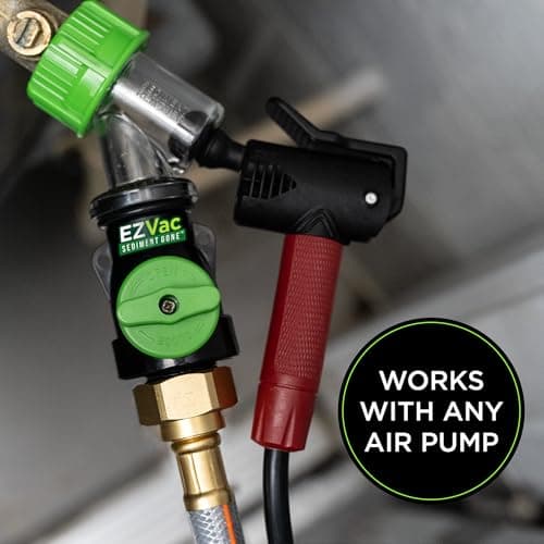 EZVac Sediment Gone™ Water Heater Sediment Removal Tool – Flushes, Cleans & Breaks Up Sediment Clogs in Electric or Gas Water Heaters – Easy DIY Water Heater Cleaning Tool — view 5