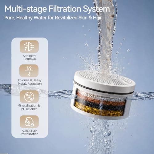 JDO Bath Filter for Tub Faucet - 3000 Gallon Bathtub Water Filter, Hard Water Softener to Remove Chlorine and Heavy Metals, White — view 2