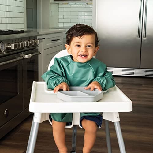 Tiny Twinkle - Full Sleeve Bib 2pk - Slate, Olive 6-24M — view 4