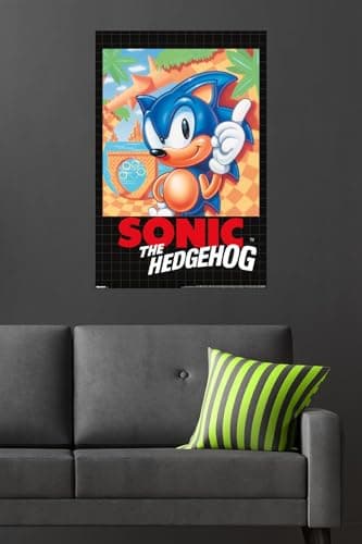 Sonic the Hedgehog (1991) - Key Art Wall Poster, 34L" x 22.4W", Unframed Version — view 3