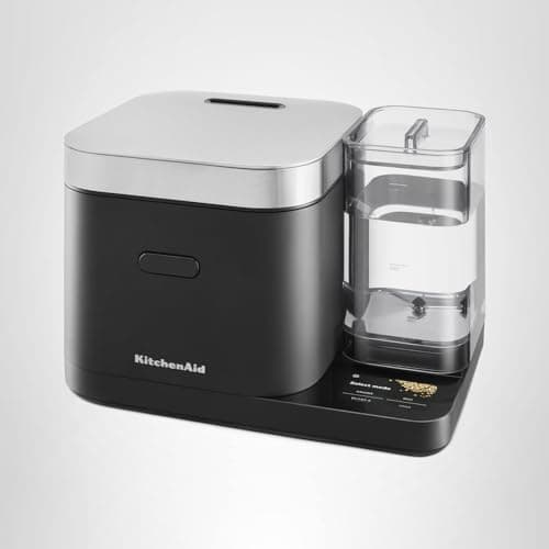 KitchenAid Grain and Rice Cooker 8 Cup with Automatically Sensing Integrated Scale + Water Tank, KGC3155, Black Matte — view 7