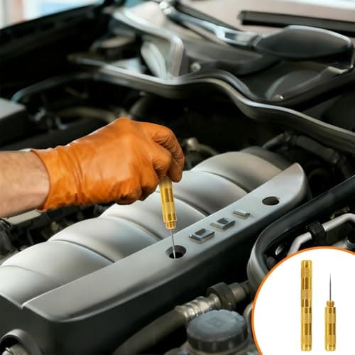 9 Pack Carburetor Cleaning Kit Airbrush Torch Tip Cleaner Set with 23 Carb Cleaner Needles 5 Nylon Brushes 1 Two-Head Brush 1 Scraper and 4 Cleaning Hooks for Motorcycle ATV Chainsaw Maintenance — view 2