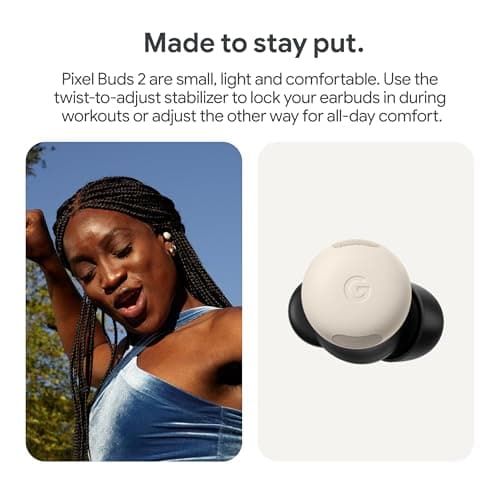 Google Pixel Buds Pro 2 - Noise Canceling Earbuds - Up to 31 Hour Battery Life with Charging Case - Bluetooth Headphones - Compatible with Android - Hazel — view 2