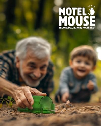 Motel Mouse Humane Mouse Traps No Kill Live Catch and Release 4 Pack - Reusable, Easy to Use & Clean, No Touch Release, Sensitive Includes Cleaning Brush, Instruction Manual & Video - Mousetrap Indoor — view 5